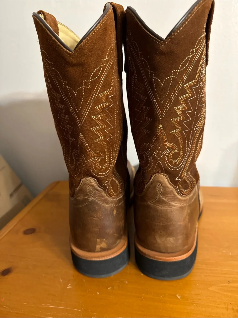 Smoky Mountain Boots Men’s Boonville Square Toe Leather Sz 10.5 Western Boots